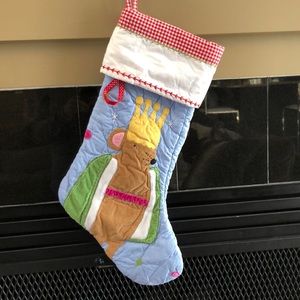 Pottery barn stocking.